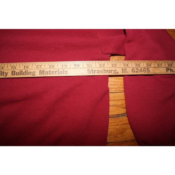 Vintage 90s Morning Sun Birds Kitten In Mitten Sweatshirt Womens Large Dark Red - Picture 6 of 8